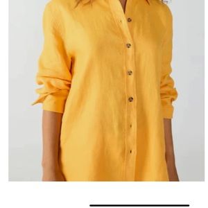 Sanctuary Relaxed Linen Shirt.  Size M.  NWT.